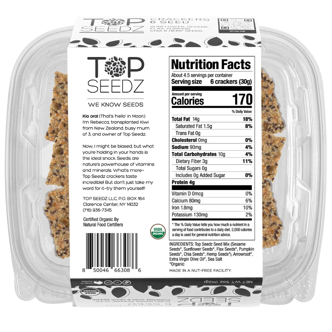 Top Seedz 6-Seed Gluten-Free Crackers - Image 3